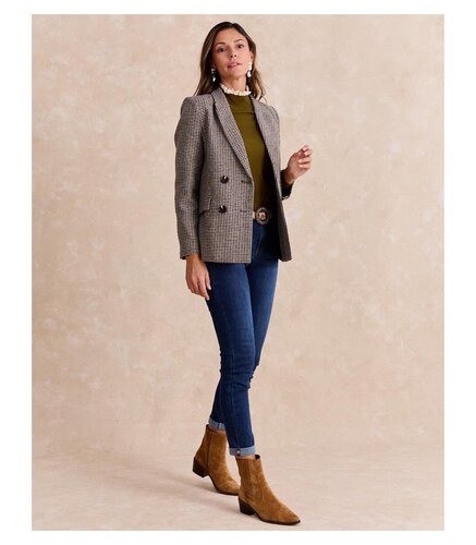 Blazer pata de gallo Chocolate