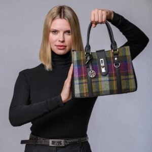 Bolso mediano lana y piel JESSICA 574-1