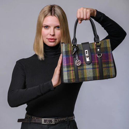 Bolso mediano lana y piel JESSICA 574-1