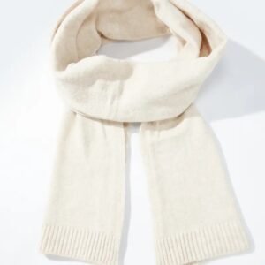 Bufanda de lana FL201SD BLANCO Bufanda de lana Beige