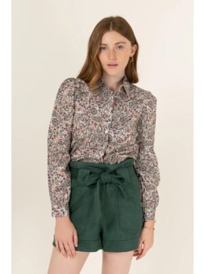 Blusa floreada verde NOUR
