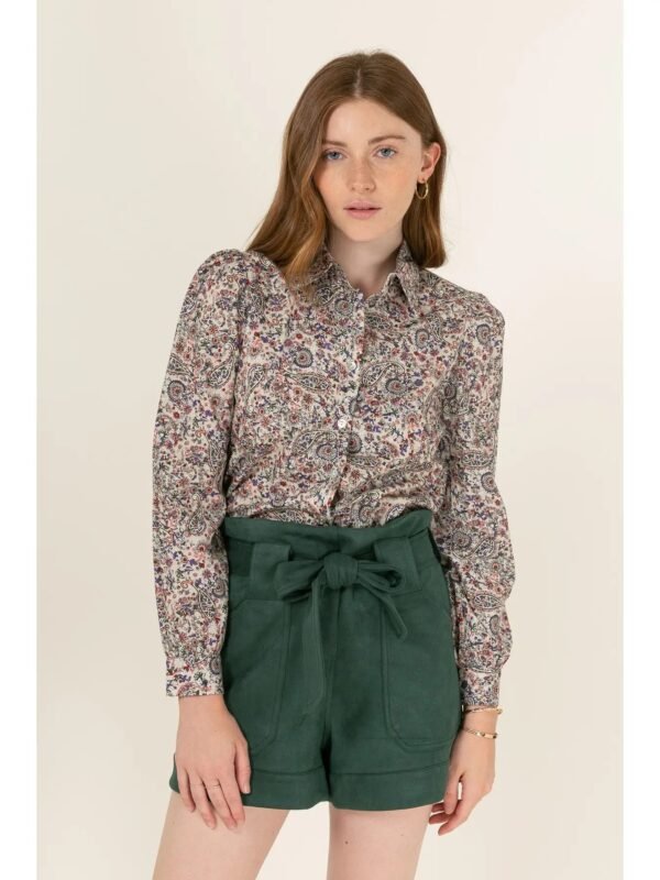 Blusa floreada verde NOUR