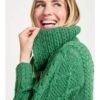 Cárdigan Aran Ceide de lana beige
