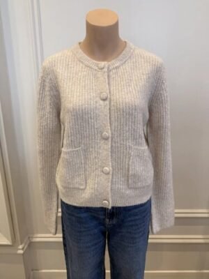 Cárdigan de punto VIRGINIE beige