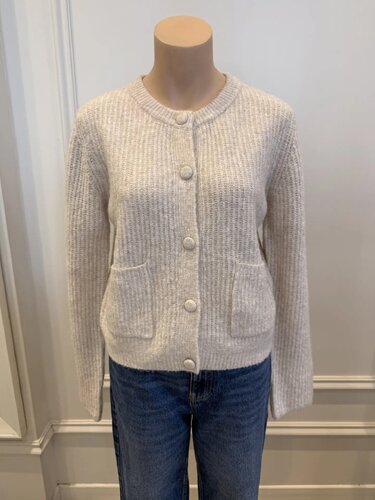 Cárdigan de punto VIRGINIE beige