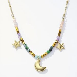Collar de acero inoxidable LUNA