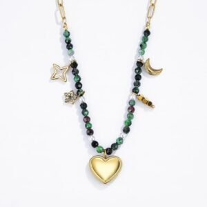 Collar de acero inoxidable CORAZÓN