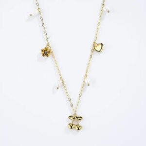Collar de acero inoxidable CEREZAS