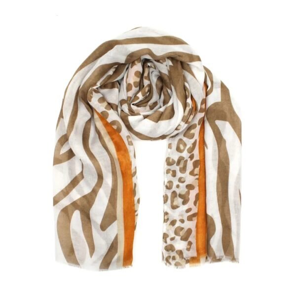 Fular largo estampado Jungle Chic