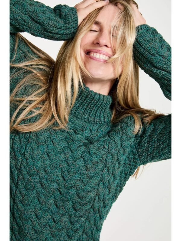 Jersey Aran de lana estilo Knightstown beige