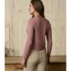 Jersey fino de escote pico rosa
