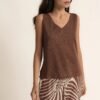 Top lurex marron Top lúrex chocolate