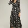 Vestido floral largo