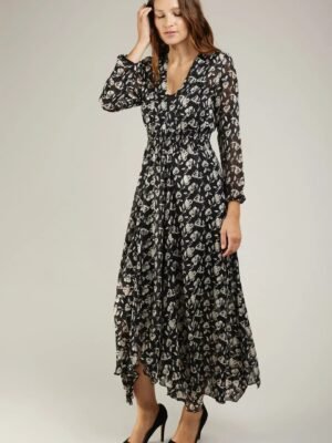 Vestido floral largo