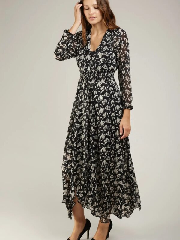 Vestido floral largo