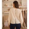 Blusa bordados crudo
