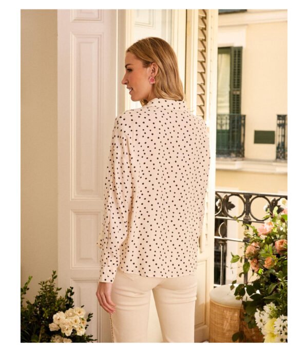 camisa-lunar-mireya espalda - copia Camisa lunares con lazada