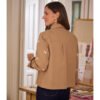 Chaqueta estilo sobrecamisa bordada