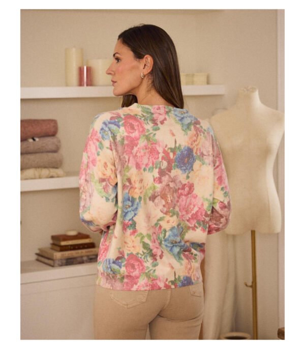 Jersey de punto estampado floral