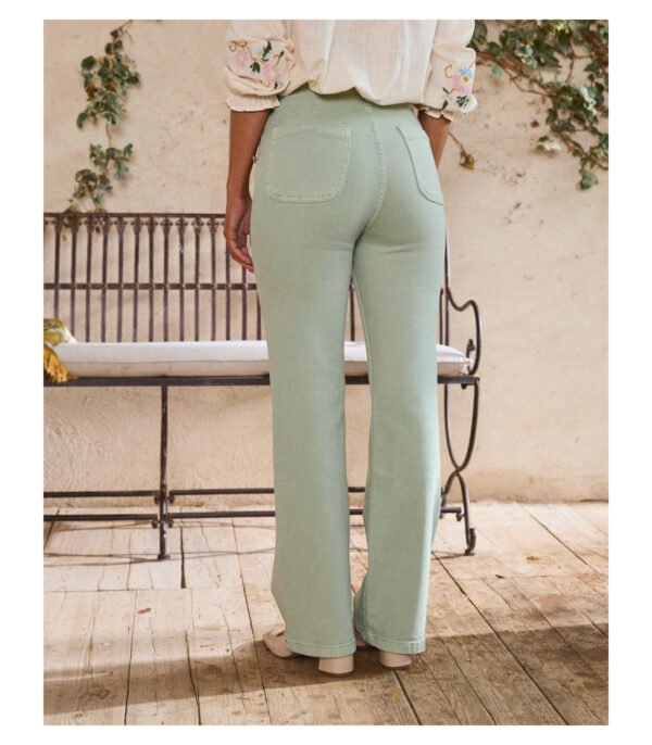Pantalón vaquero verde menta