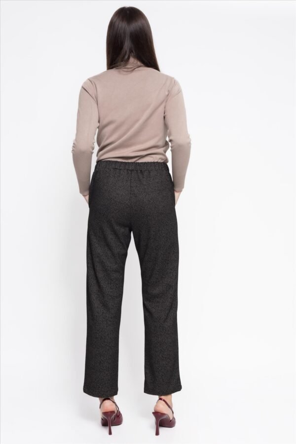 Pantalón relax-fit punto jacquard