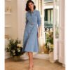 vestido-camisero-paulina Vestido vaquero con cinturón