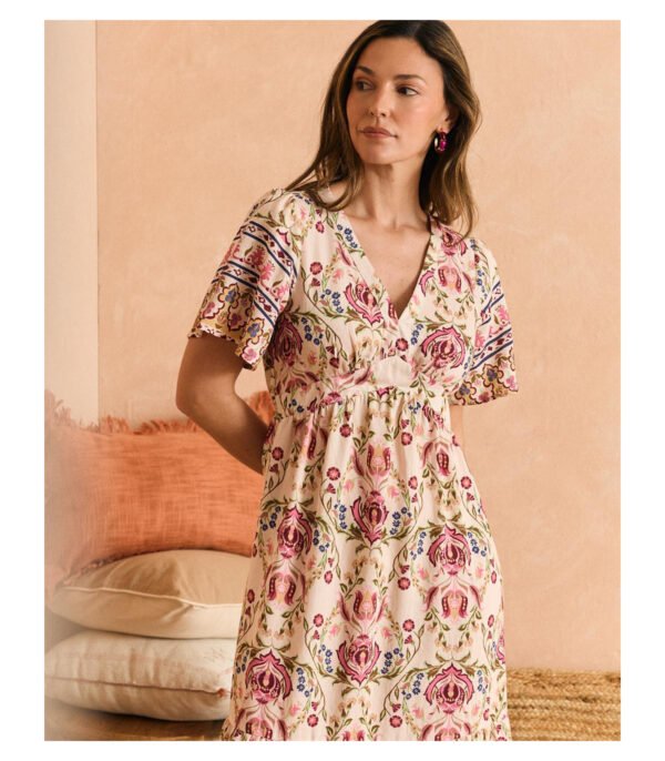 Vestido escote pico Tania