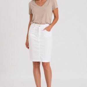 Falda mini básica blanca