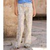 Pantalón fluido largo de flores