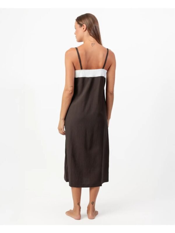 Vestido largo de tirantes bicolor SAVANAH