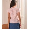 Blusa sin mangas bordados motivos marinos JULIA
