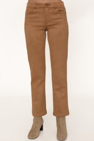 Pantalón recto de antelina HANNA