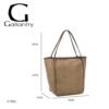 Bolso Nubia color gris pardo