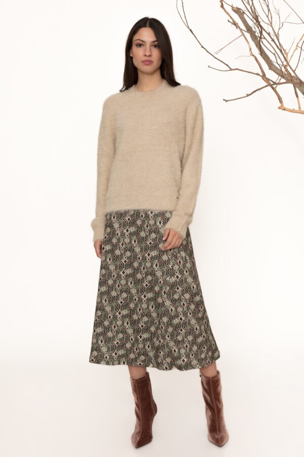 1715-S-ELEANOR-1 Falda punto soft estampada ELEANOR